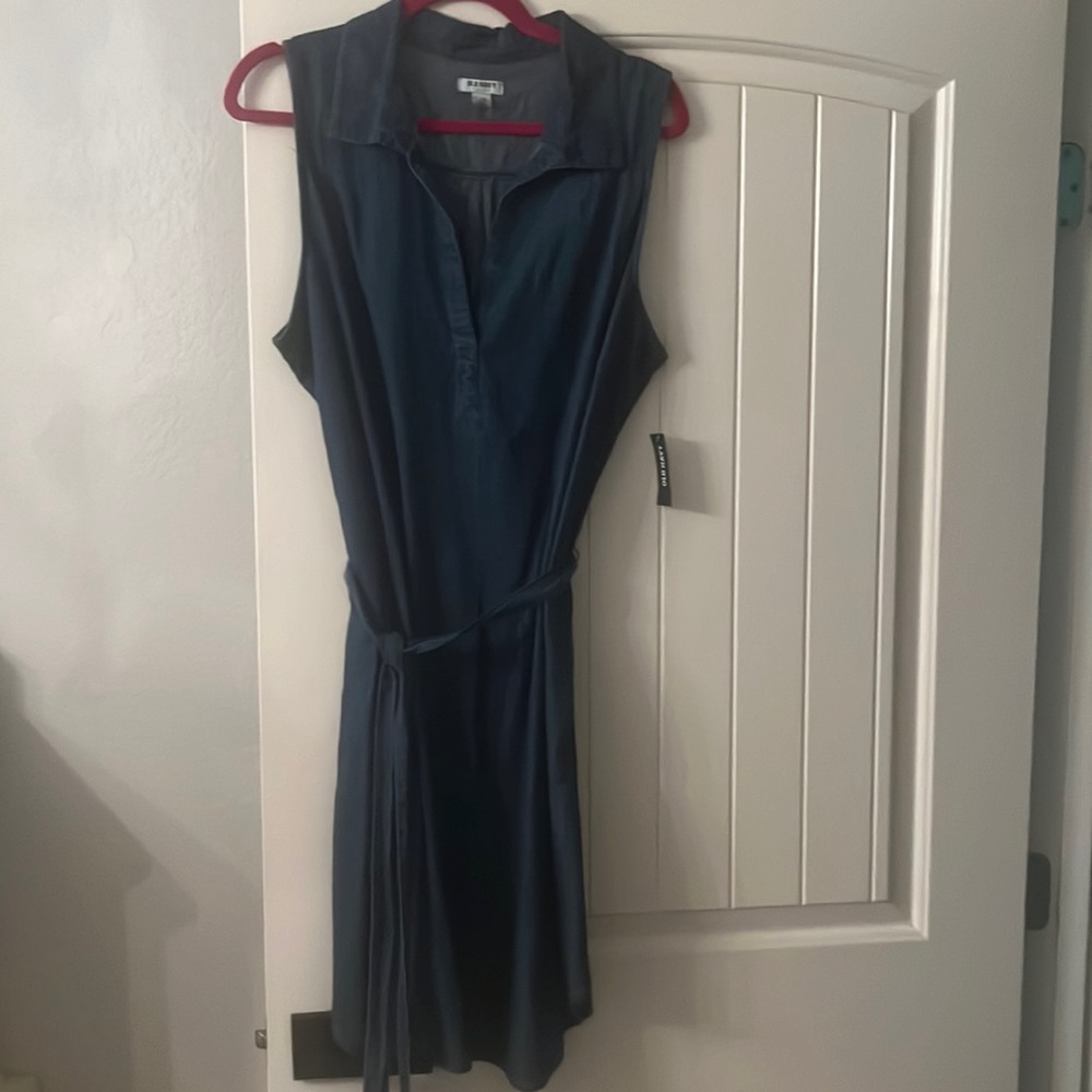 Denim sleeveless dress